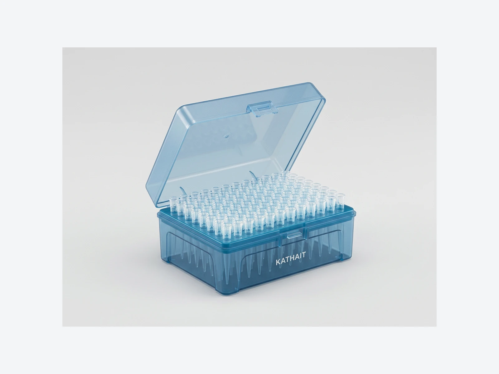 Racked pipette tips